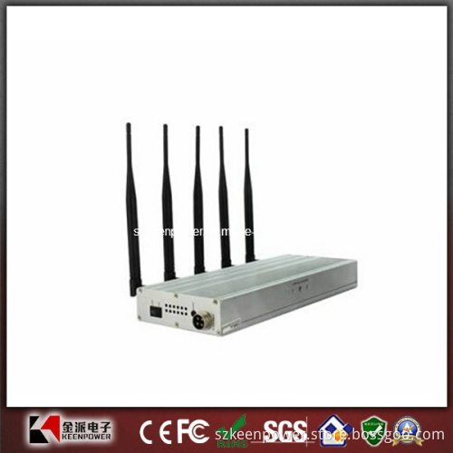 Desktop Cell Phone Jammer UHF Audio Jammer 5 Band